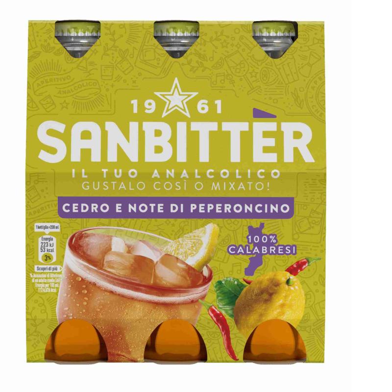 Sanbittèr Cedro e Note di Peperoncino 24 x 20 cl - 24*0,2l