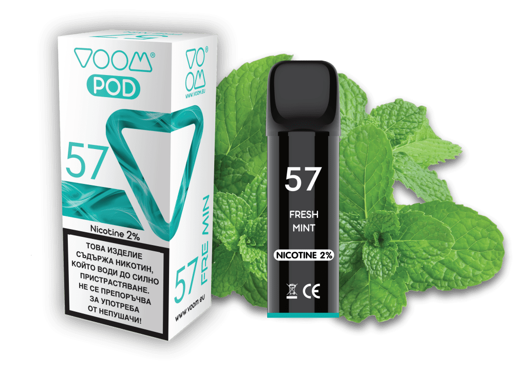 VOOM POD 57 Mint 2 ml - 2% nicotine - 1 single unit