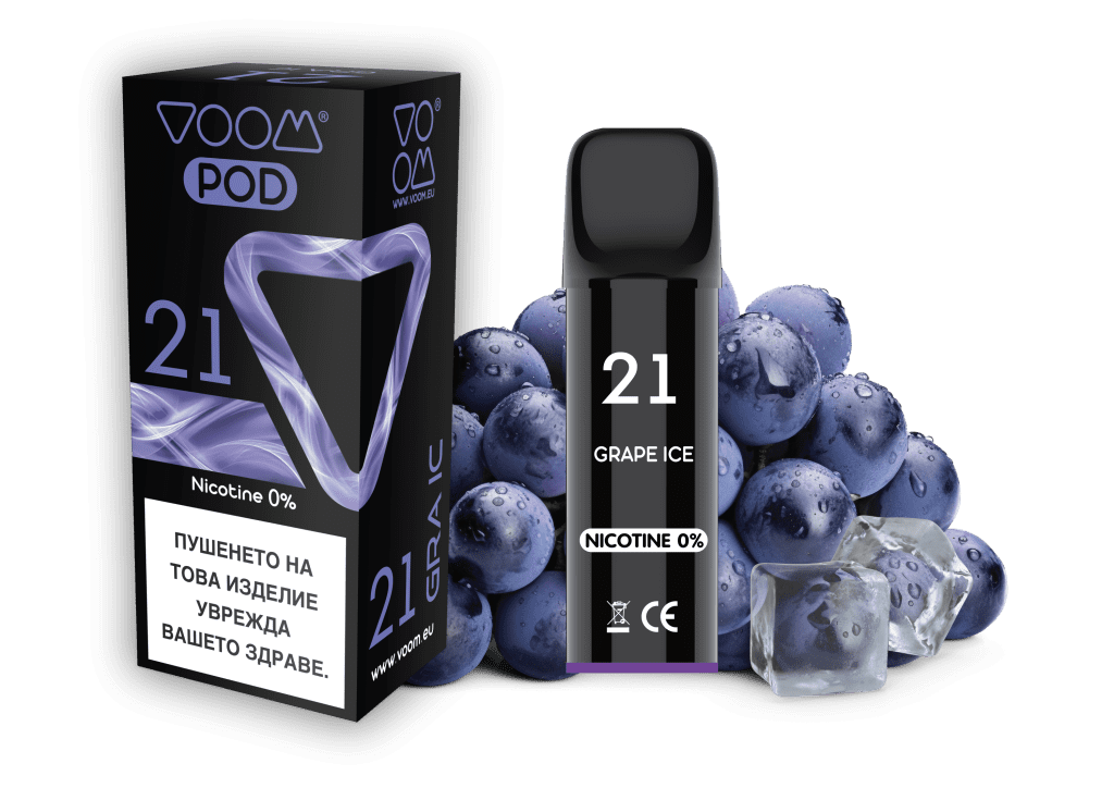VOOM POD 21 Grape Ice 2 ml - 0% nicotine - 1 single unit