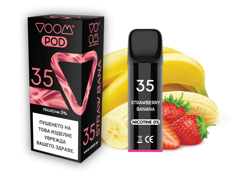VOOM POD 35 Strawberry Banana 2 ml- 0% nicotine - 1 single unit