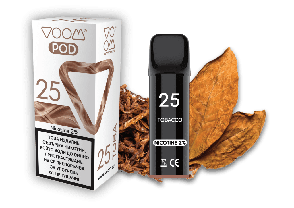 VOOM POD 25 Tobacco 2 ml - 2% nicotine - 1 single unit