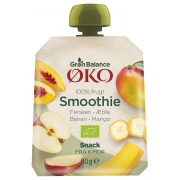 Grøn Balance Smoothie Pfirsich-Mango Bio 90 g