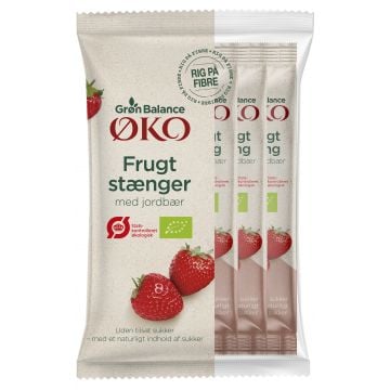 Grøn Balance Fruchtriegel Erdbeere Bio 100 g (5 Stück)