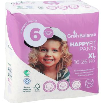 Grøn Balance Windelhöschen XL Größe 6 28 Stück