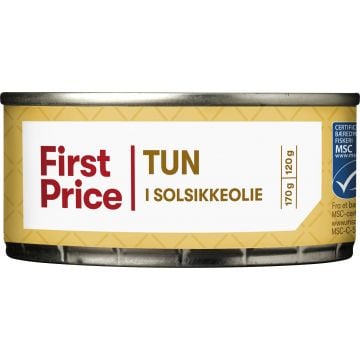 First Price Thunfischstücke in Sonnenblumenöl MSC 170 g