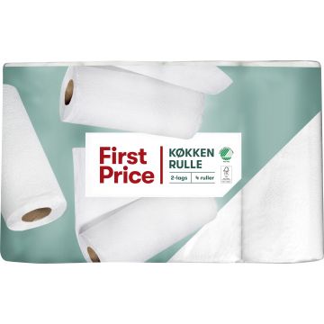 First Price Küchenrollen 1-lagig 4 Rollen
