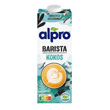 Alpro Kokosdrink Barista 8er Pack – pflanzliche Kokosmilchalternative für Kaffee