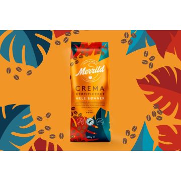 Merrild Crema Zertifizierte Ganze Bohnen