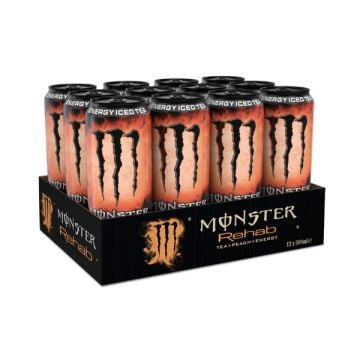 Monster Rehab Peach 12 x 0,5 L