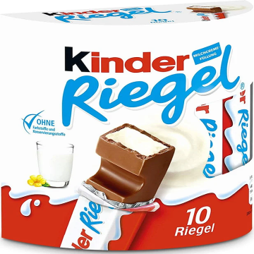 Ferrero Kinder Riegel 10er Pack – Milchschokolade mit cremiger Milchfüllung