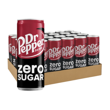 Dr Pepper Zero 330 ml sleek dåse