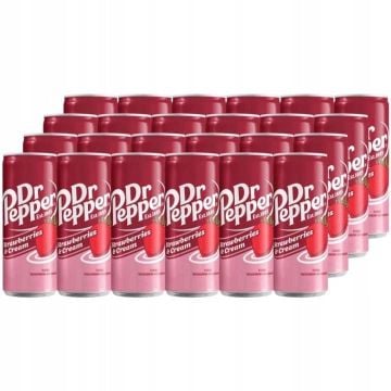 Dr Pepper Strawberries & Cream 330 ml sleek dåse
