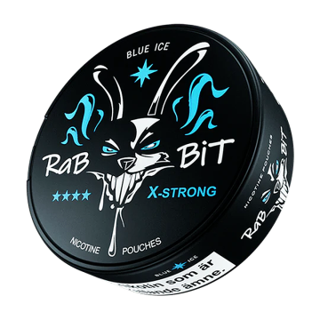 RABBIT Blue Ice Nikotinbeutel – Slim Nicotine Pouches Extra Strong mit kühlender Ice Mint Note