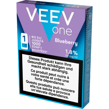 VEEV ONE Pod Indiblue Wave Blueberry – 20 mg nicotine – 1000 puffs 