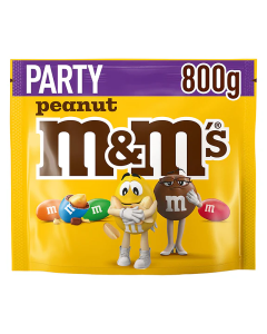 M&M’s Peanut Party Pack 800 g – bunte Schokolinsen mit Erdnüssen