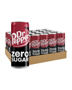 Dr Pepper Zero 330 ml sleek dåse