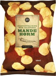 Kartoffelchips mit Jalapeno-Geschmack