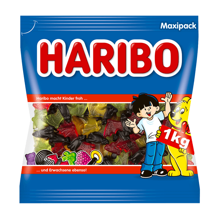 Haribo Vampire 1kg mit Fruchtgummi-Flügeln und süß-würzigen Lakritzkörpern Haribo Vampire 1kg mit Fruchtgummi-Flügeln und süß-würzigen Lakritzkörpern