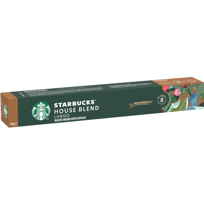 Starbucks House Blend Lungo Kapseln für Nespresso – ausgewogener Lungo mit Karamell- und Toffee-Noten