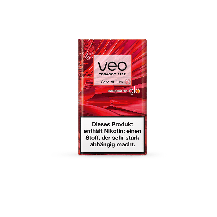 veo Scarlet Click – Rooibos-based, red berries forest fruit flavour with activatable capsule 20 count veo Scarlet Click – Rooibos-based, red berries forest fruit flavour with activatable capsule 20 count