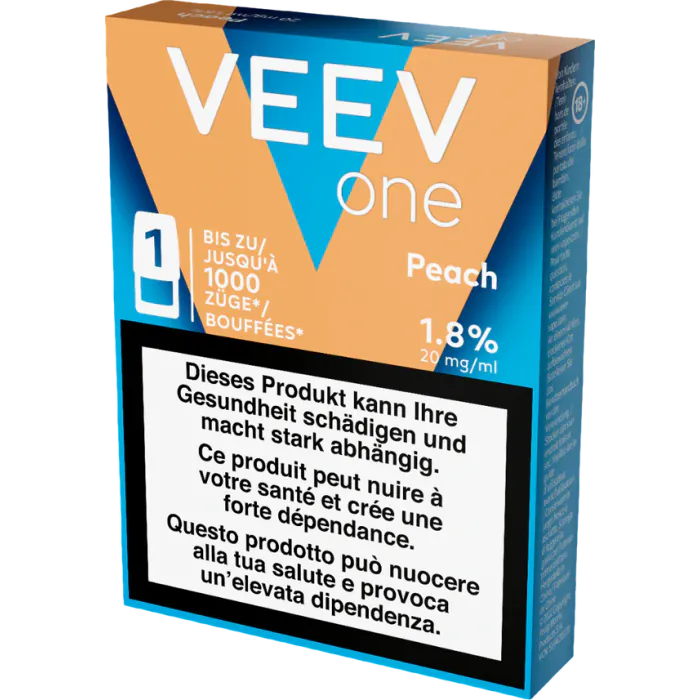 VEEV ONE Pod Peach – 18 mg nicotine – 1000 puffs