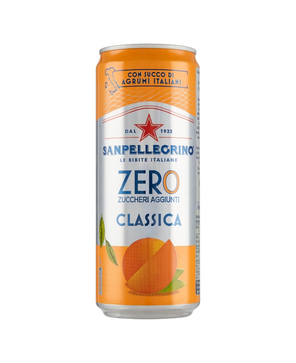 San Pellegrino Aranciata Classica Zero - 24 x 0,33 L